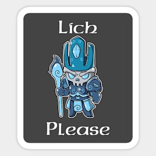 Lich Please Sticker